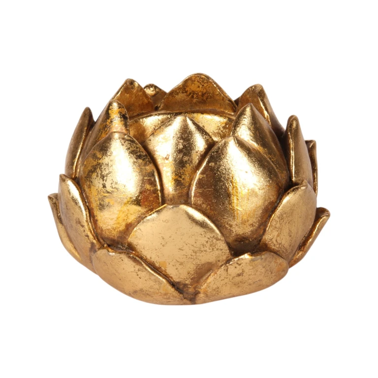 Candelabra Flower - 7.1 cm - Gold - Resin