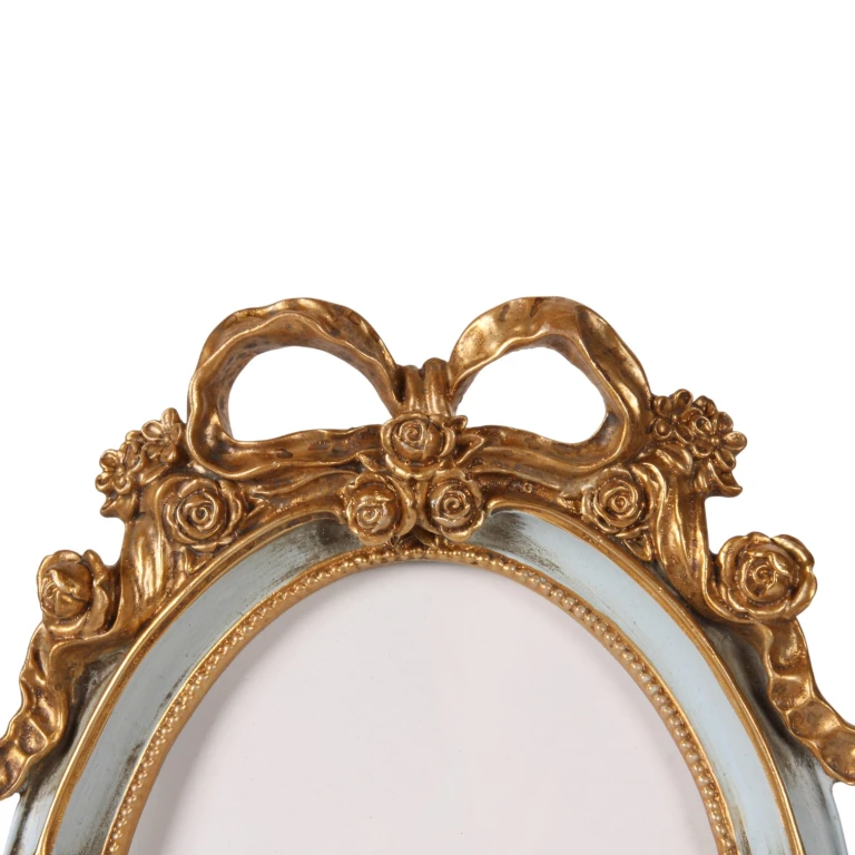 Photo frame 13 x 18 cm - blue - artificial resin