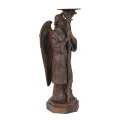 Angel Candle Holder - 40 cm - antique brown - resin