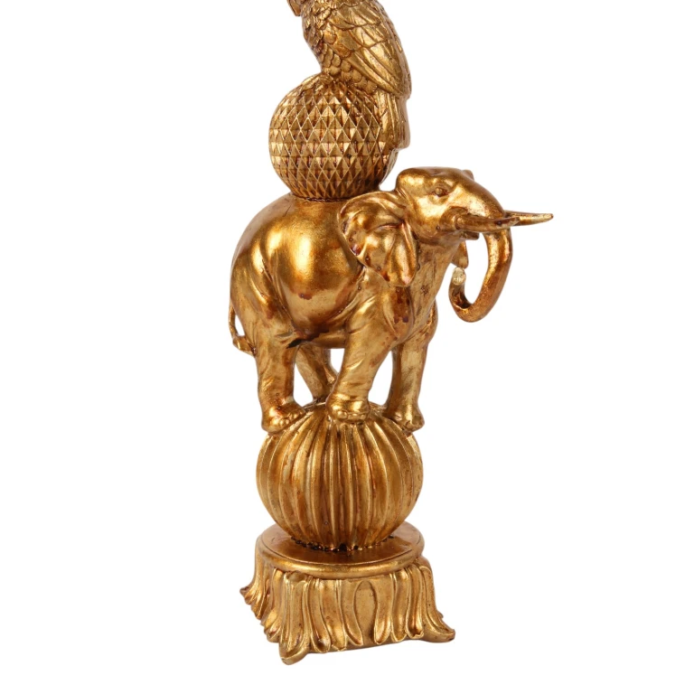 Elephant Candle Holder - 27 cm - Gold - Resin