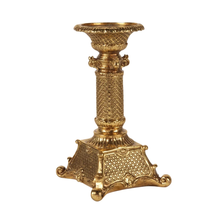 Candelabra - 22.5 cm - Gold - Resin