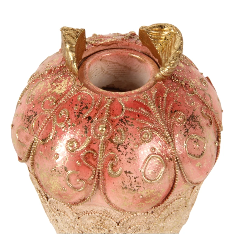 Cake Candle Holder - 9 cm - Pink - Resin