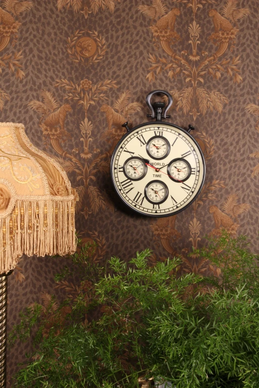 World Clock - Black - 41 cm