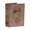 Opbergdoos in boekvorm - 23 cm - roze - kunstleer