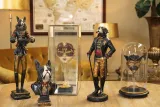 Displaybox - messing en glas - goud - 45 cm