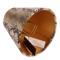 Lampenkap - Slangenprint - 13 cm - Bruin - Stof