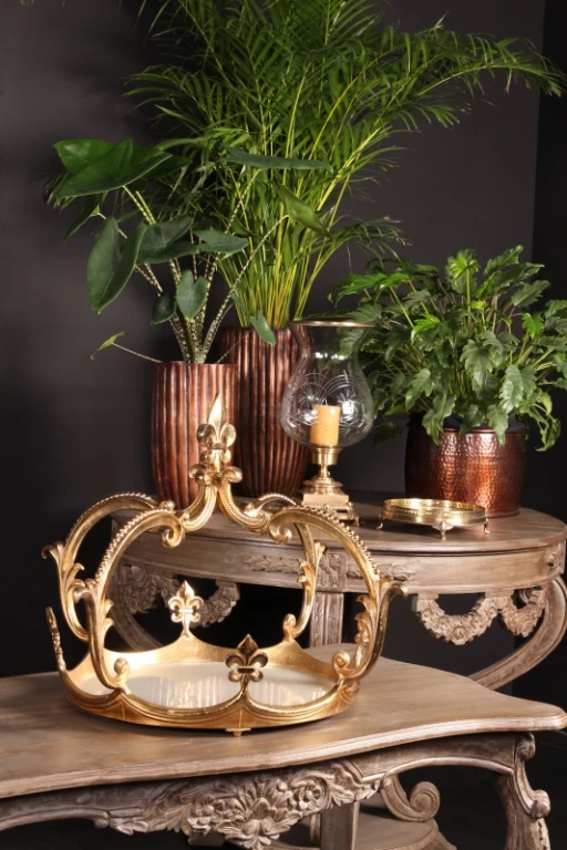 Mirror Tray Brass Gold-Colored - 28 cm - 1 Piece