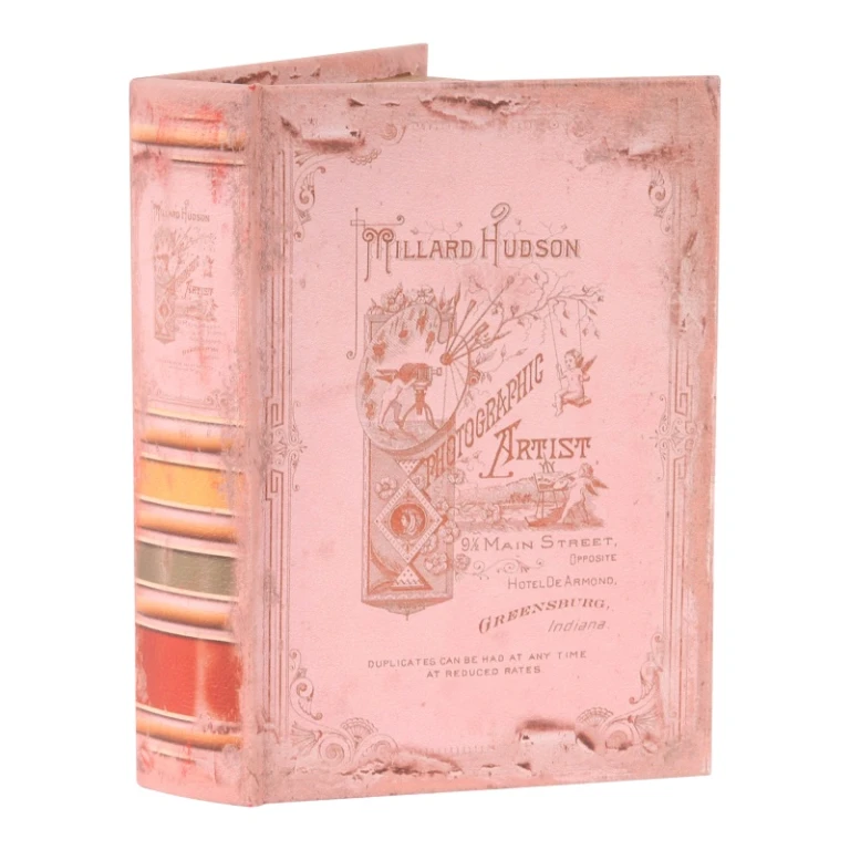 Hudson Book Box - 20 cm - pink - faux leather