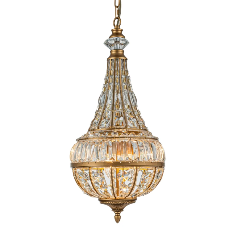 Dutch Style Chandelier Colosseo - 80 cm - gold - iron and glass