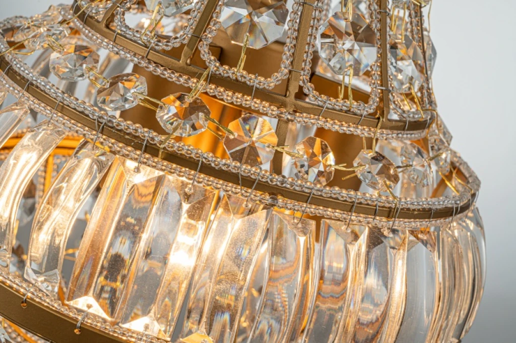 Dutch Style Chandelier Colosseo - 80 cm - gold - iron and glass
