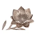 Theelichthouder Bloem - 7,5 cm - zilver - messing