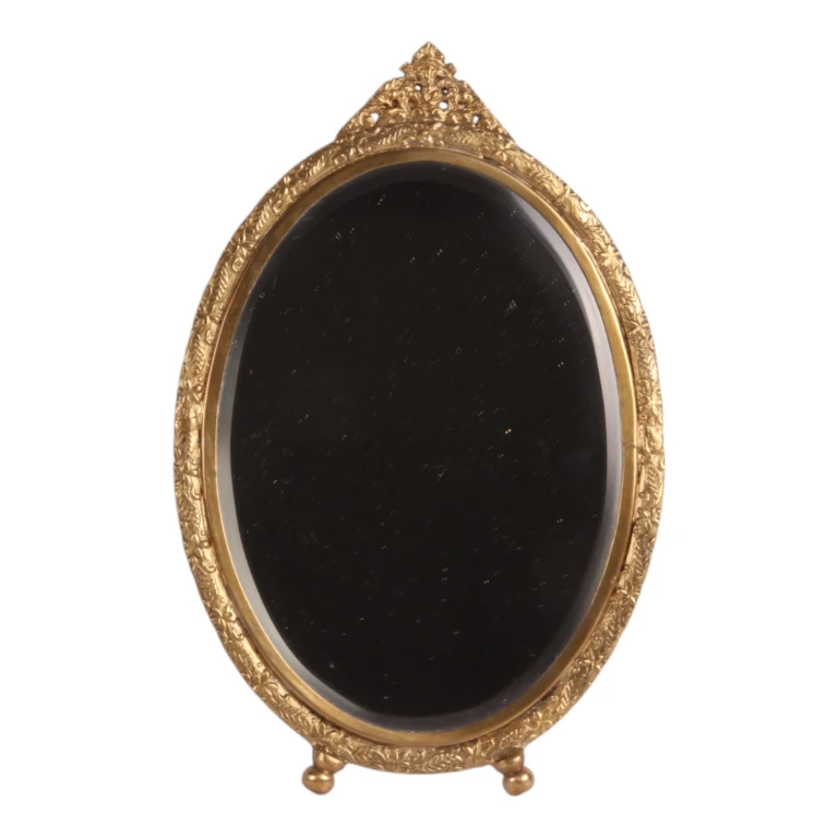 Mirror - brass - gold - 22 cm - 1 piece