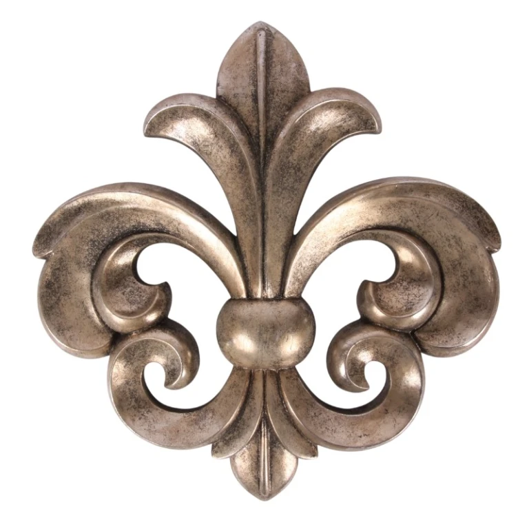 Wall ornament - silver - 46.5 cm - resin