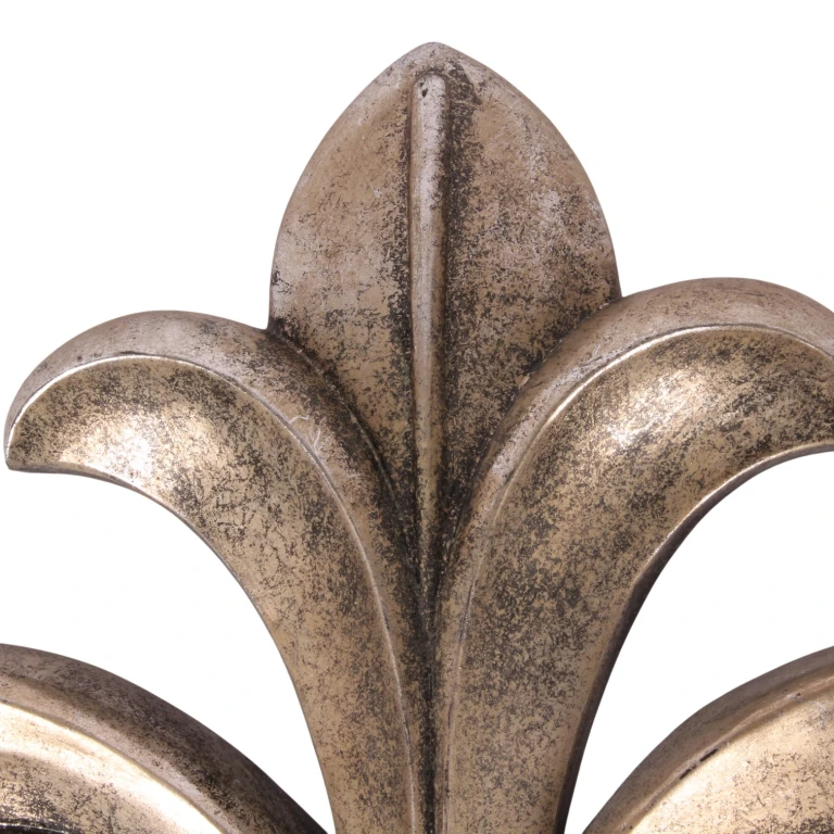 Wall ornament - silver - 46.5 cm - resin