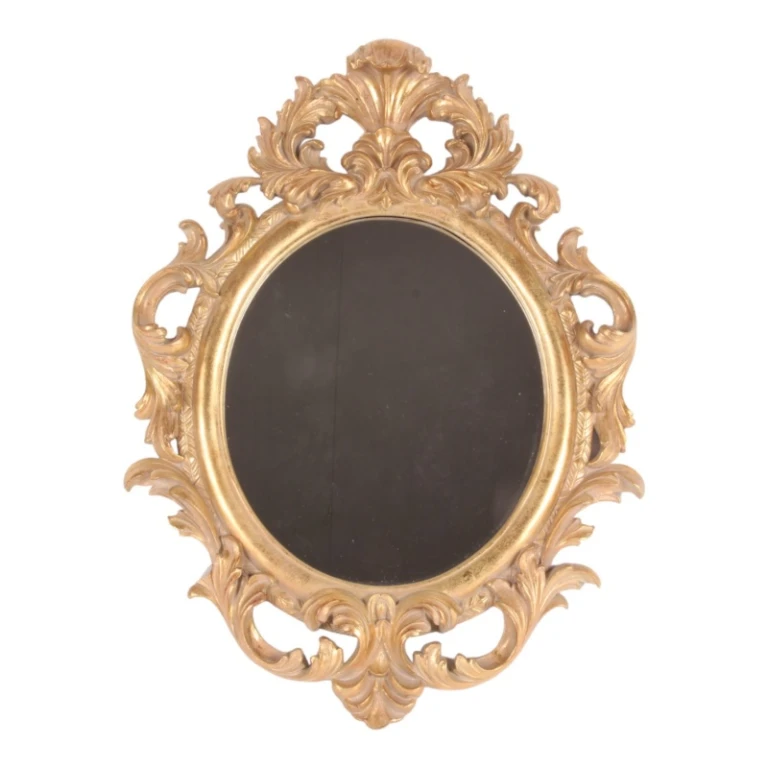 Wall Mirror - Gold - Resin - 56 cm - 1 Piece