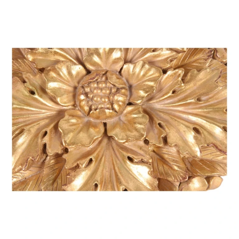 Wall Ornament Flower - Gold - 25.5 cm - Resin