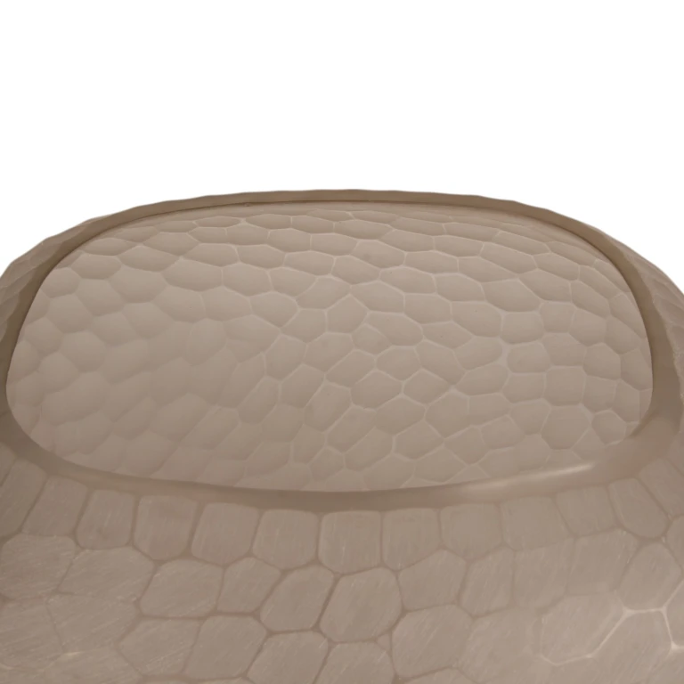 Pebble Vase - 26 cm - brown - glass