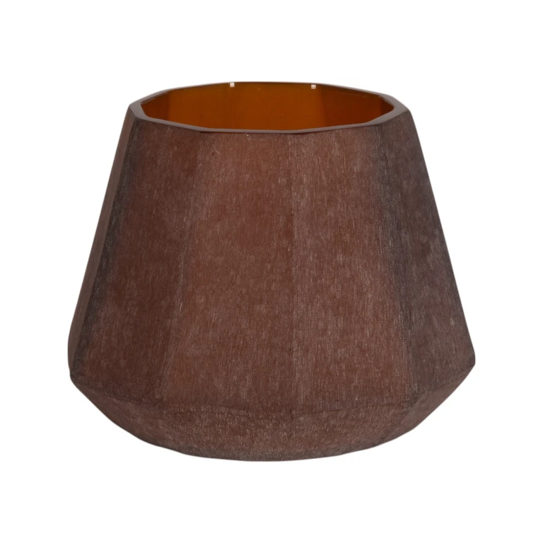 Diamond Vase - 23 cm - amber - glass