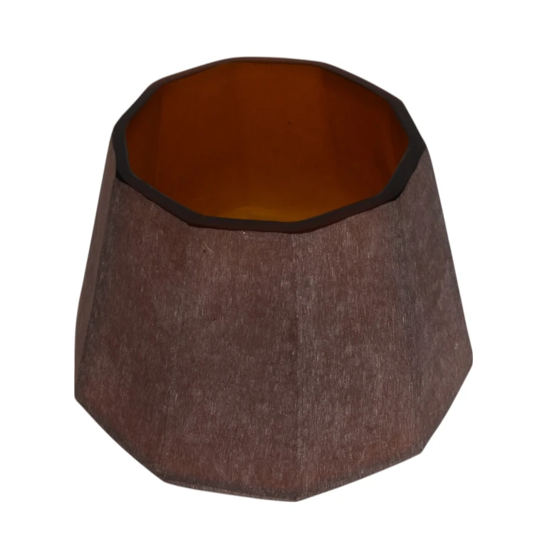 Diamond Vase - 23 cm - amber - glass
