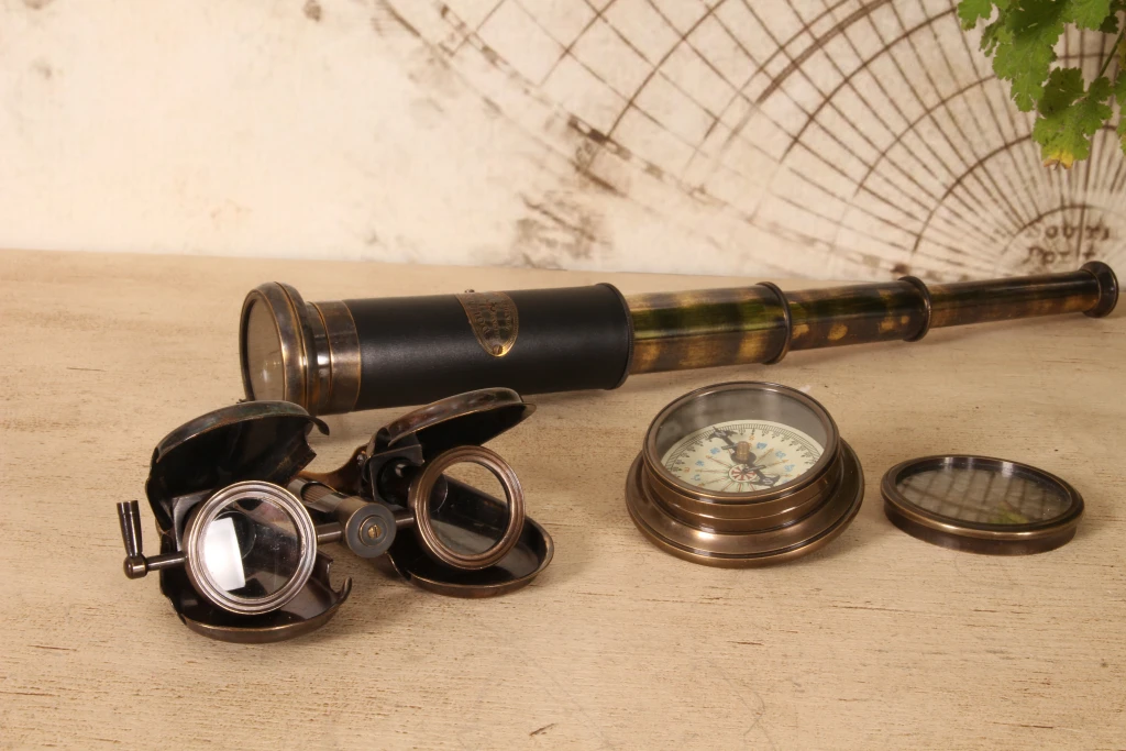 Decorative Telescope – Brass – Gold – 12.5 cm