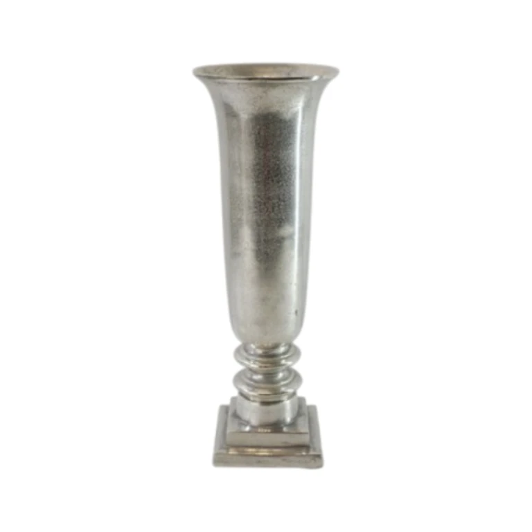 Vase - 61 cm - silver - aluminium