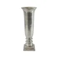 Vase - 61 cm - silver - aluminium