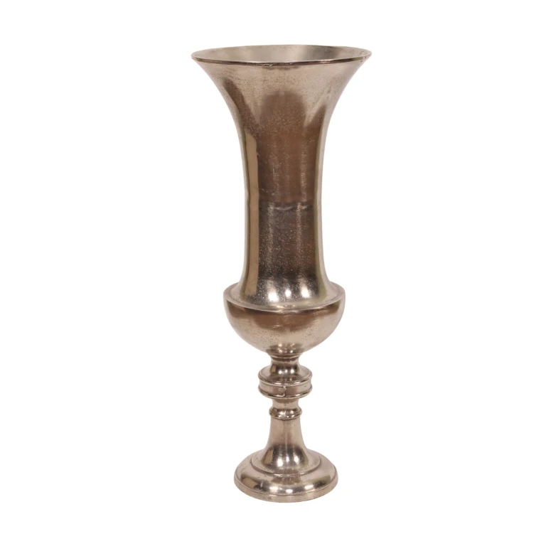 Vase - 73 cm - silver - aluminium