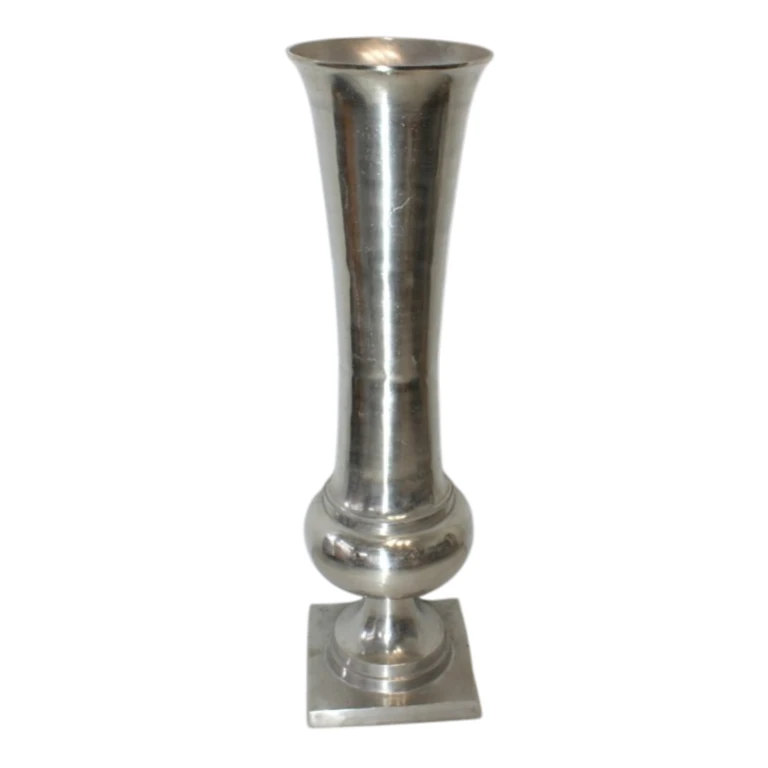 Vase - 123 cm - silver - aluminium