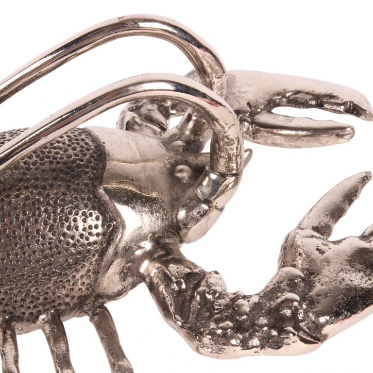 Bottle holder lobster - silver - aluminum - 41 cm - 1 piece