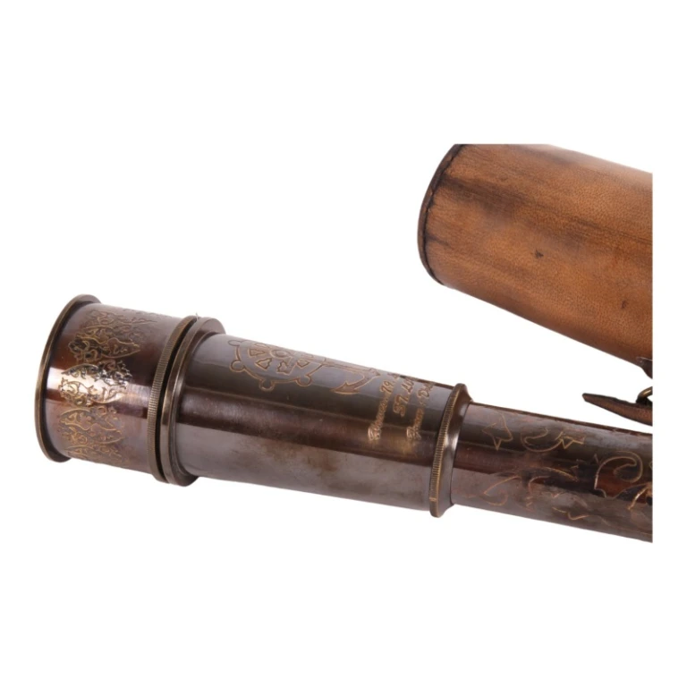 Telescope - wood & brass - 40 cm