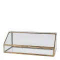 Display Box - Gold - Copper and Glass - 30 x 12 cm - 1 piece