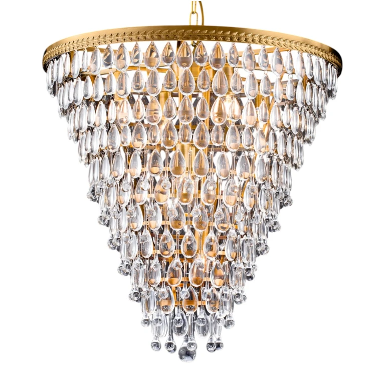 Dutch Style Chandelier Kensington 65 cm - Gold - Iron & Glass