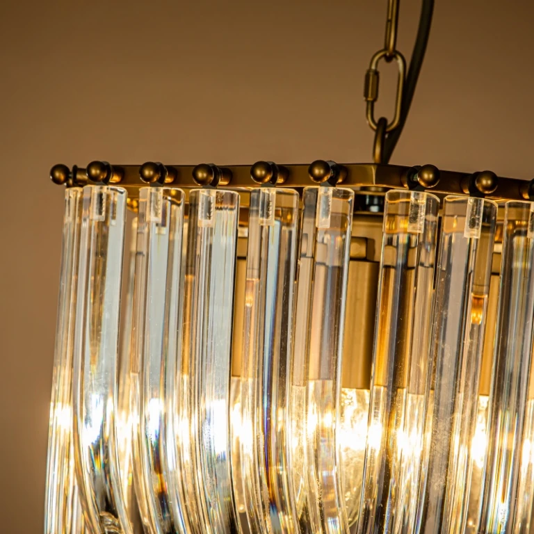 Dutch Style Chandelier Chelsea 37 cm - gold - iron and glass