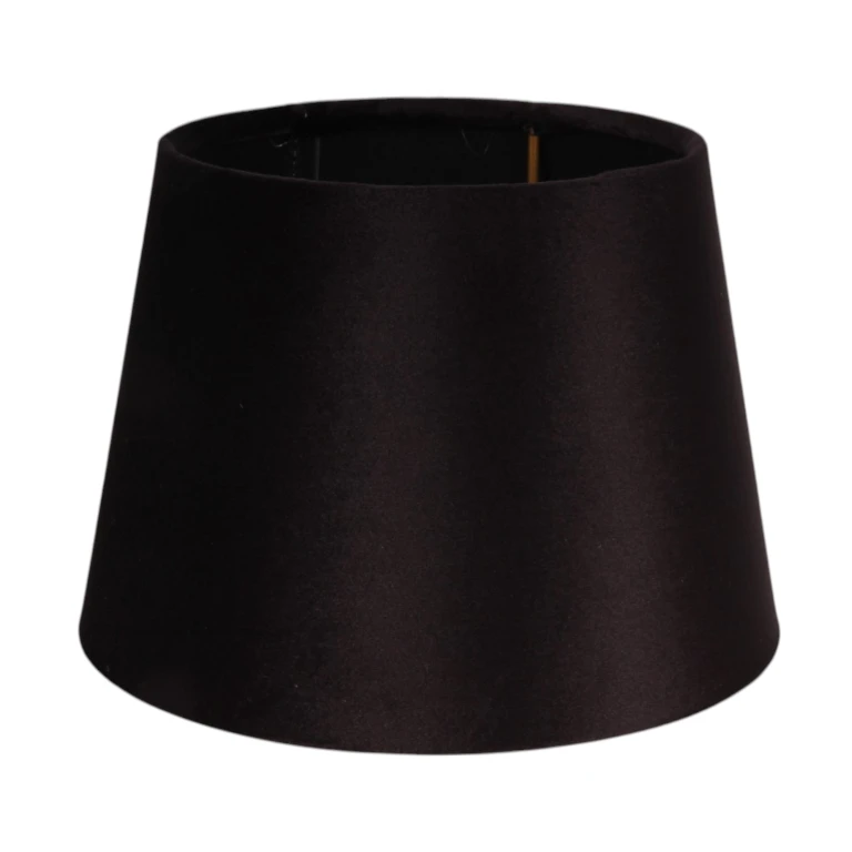 Round lampshade - 20 cm - black - fabric