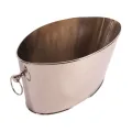 Champagnekoeler met handvatten - zilver - 21 cm